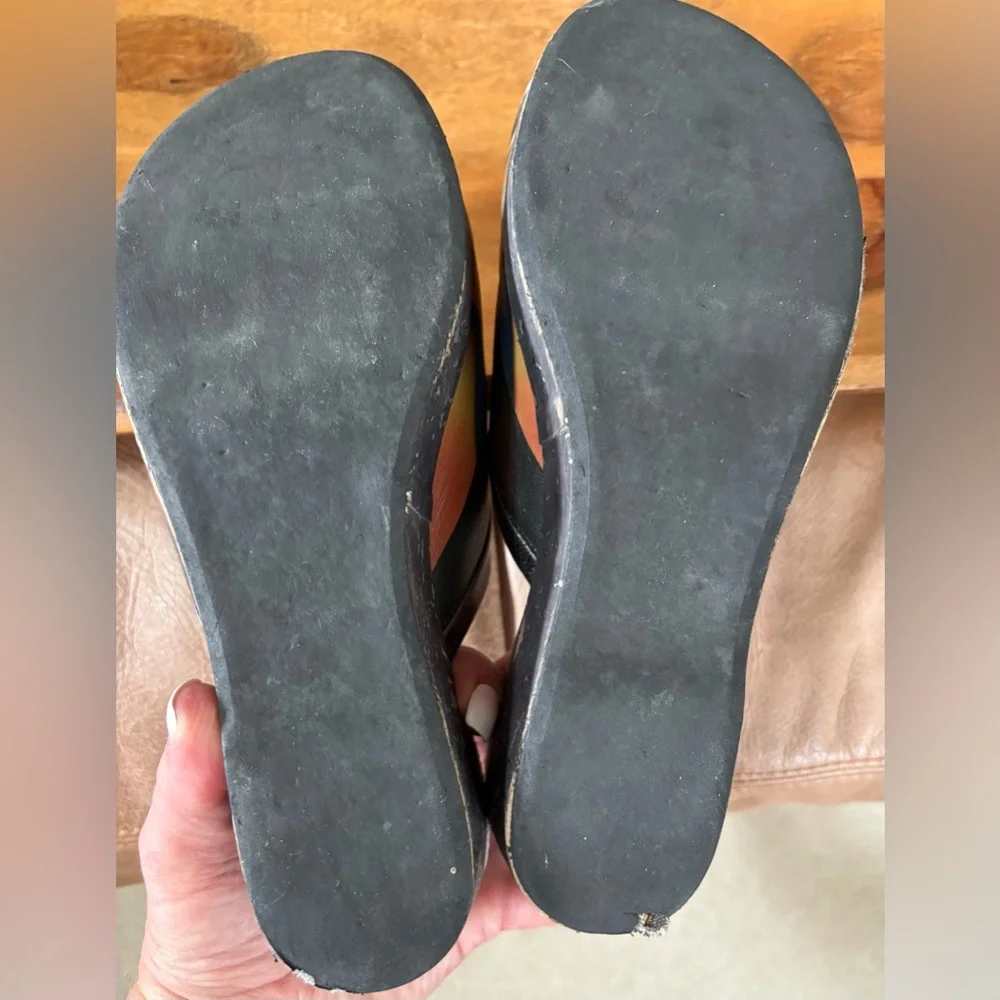 Leather Wearable Art Clogs - Picture 8 of 10